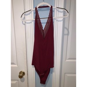 Halter neck body suit